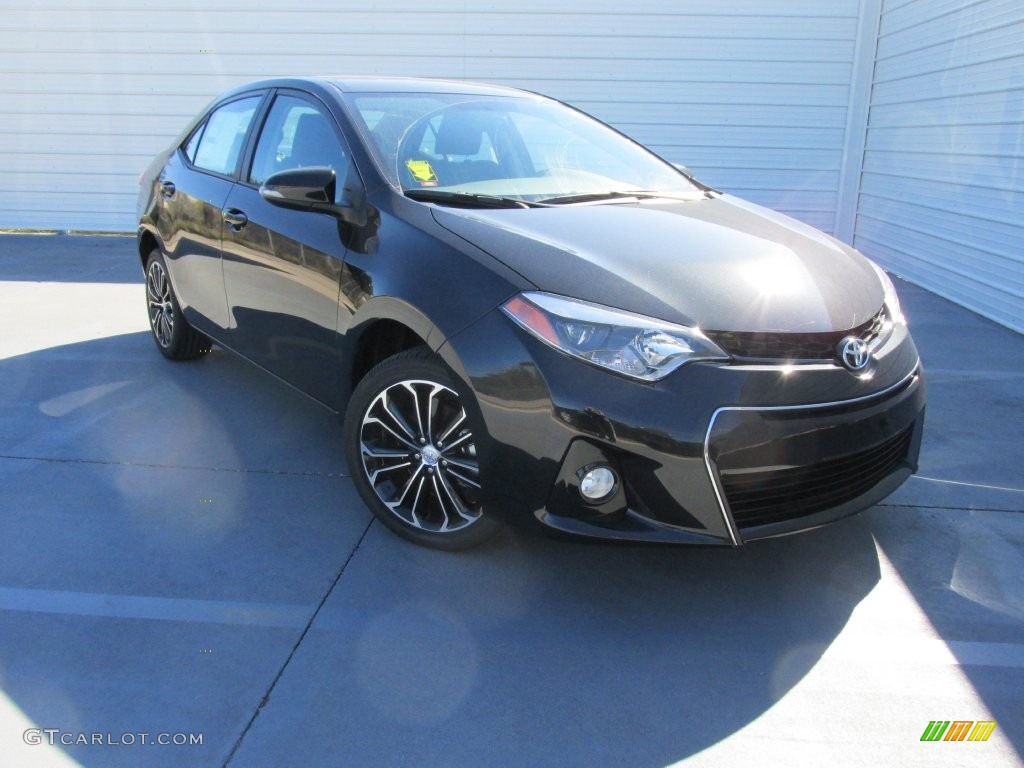 2016 Corolla S Plus - Black Sand Pearl / Black photo #1