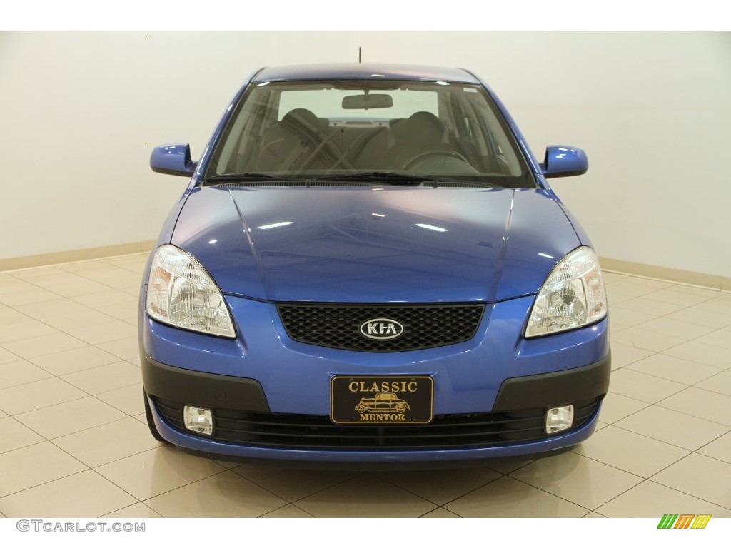 2009 Rio LX Sedan - Sapphire Blue / Gray photo #2