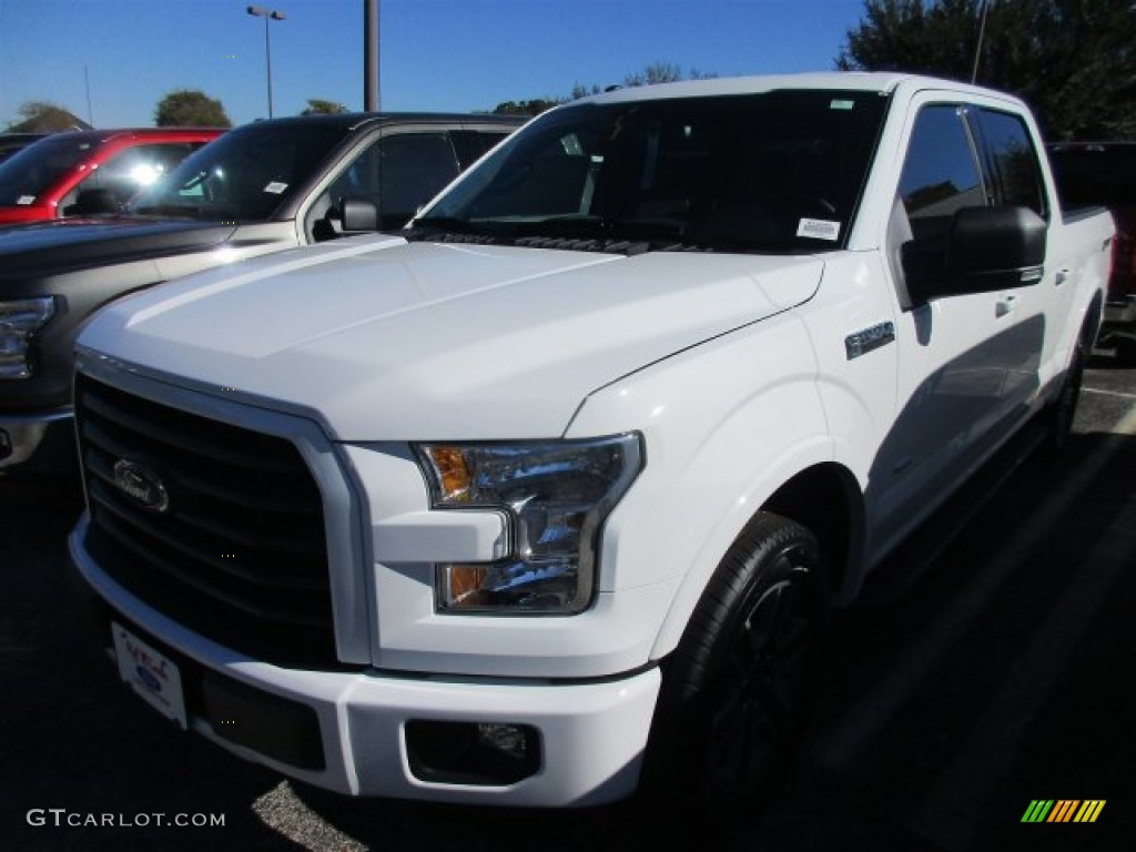 2016 F150 XLT SuperCrew - Oxford White / Black photo #2