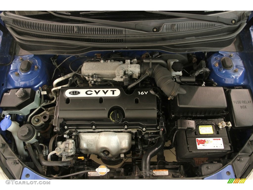 2009 Rio LX Sedan - Sapphire Blue / Gray photo #14