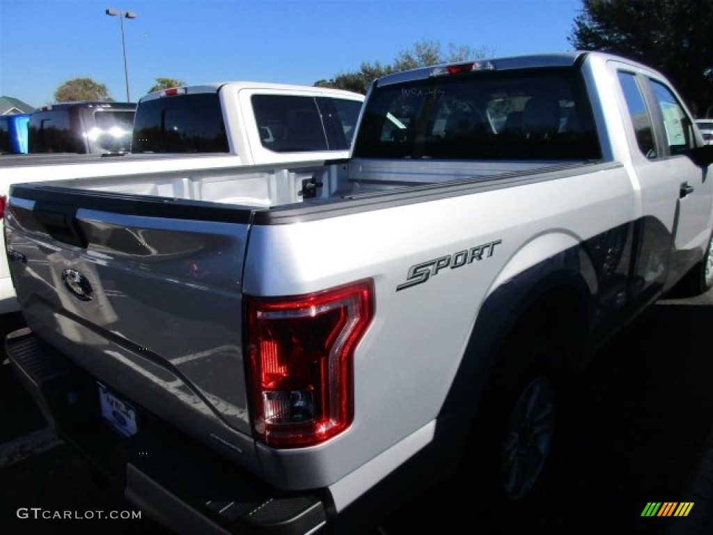 2016 F150 XL SuperCab - Ingot Silver / Medium Earth Gray photo #8
