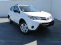 2015 Super White Toyota RAV4 LE  photo #1