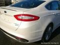 2013 White Platinum Metallic Tri-coat Ford Fusion Titanium  photo #35