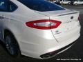 2013 White Platinum Metallic Tri-coat Ford Fusion Titanium  photo #36