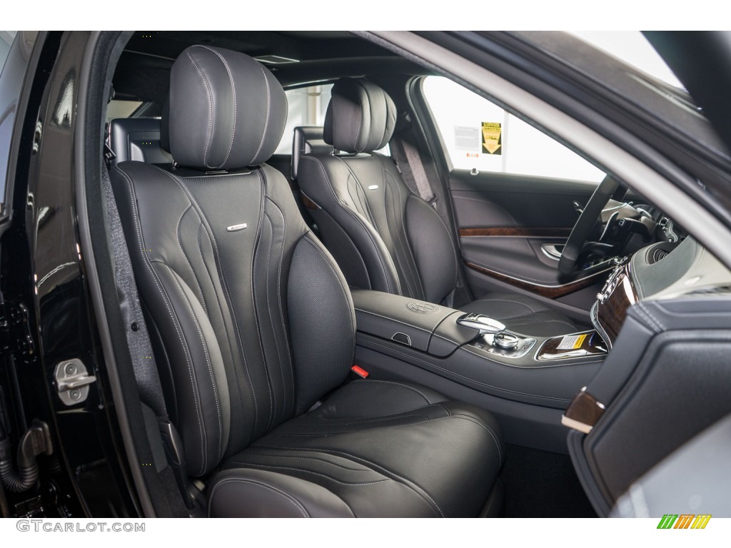 designo Black Interior 2016 Mercedes-Benz S 63 AMG 4Matic Sedan Photo #108907067