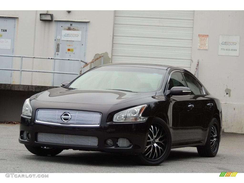 2010 Maxima 3.5 S - Tuscan Sun Red / Caffe Latte photo #5