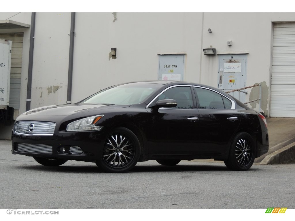 2010 Maxima 3.5 S - Tuscan Sun Red / Caffe Latte photo #6