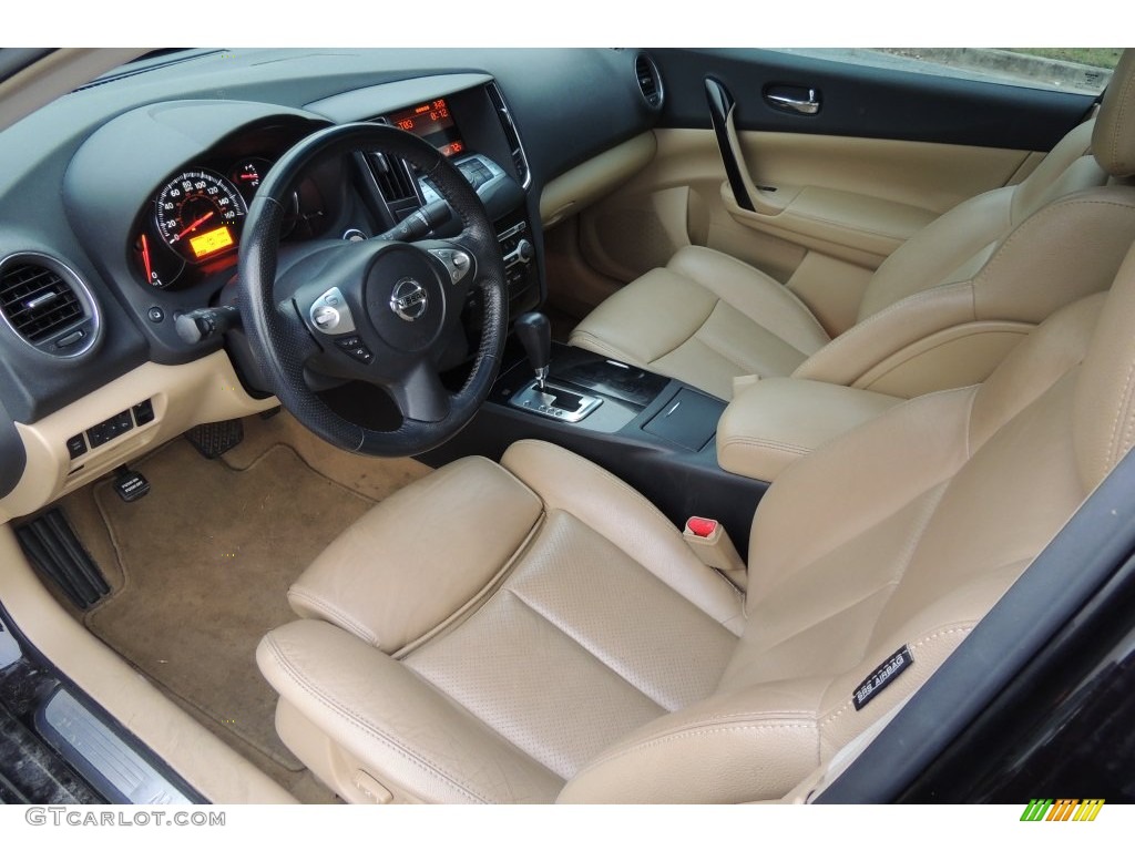 2010 Maxima 3.5 S - Tuscan Sun Red / Caffe Latte photo #19