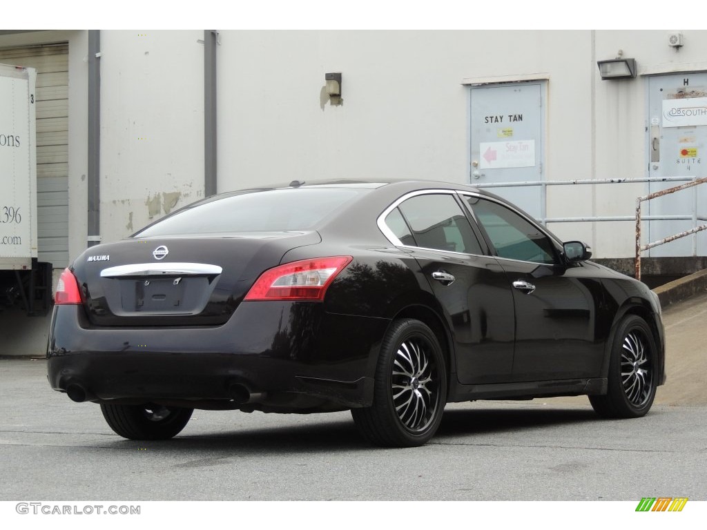 2010 Maxima 3.5 S - Tuscan Sun Red / Caffe Latte photo #27