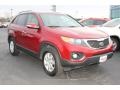 2011 Spicy Red Kia Sorento LX  photo #2