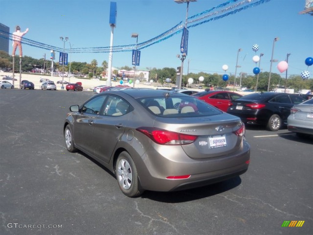 2016 Elantra SE - Desert Bronze / Beige photo #8