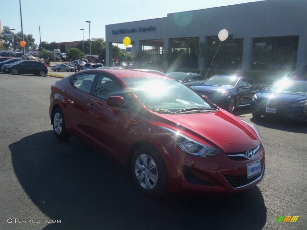 2016 Elantra SE - Red / Beige photo #1