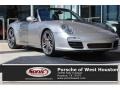 2012 Platinum Silver Metallic Porsche 911 Carrera S Cabriolet  photo #1