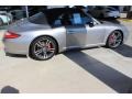 2012 Platinum Silver Metallic Porsche 911 Carrera S Cabriolet  photo #7