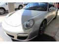 2012 Platinum Silver Metallic Porsche 911 Carrera S Cabriolet  photo #9