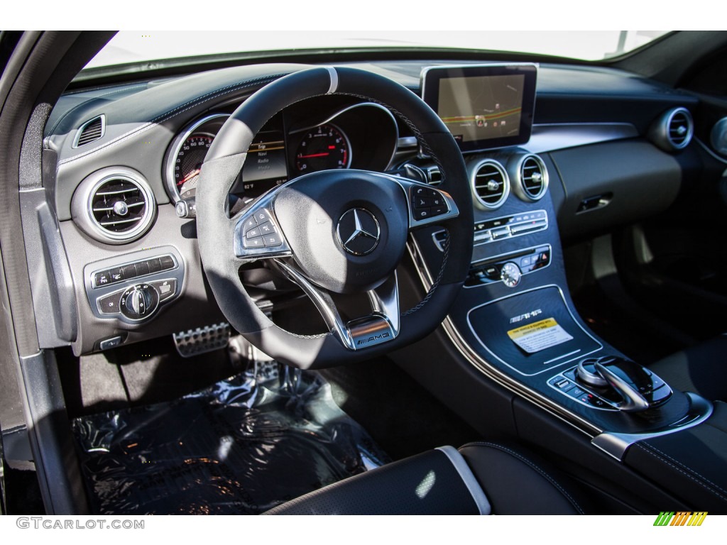 S Model Black/Grey Accent Interior 2016 Mercedes-Benz C 63 S AMG Sedan Photo #108912674