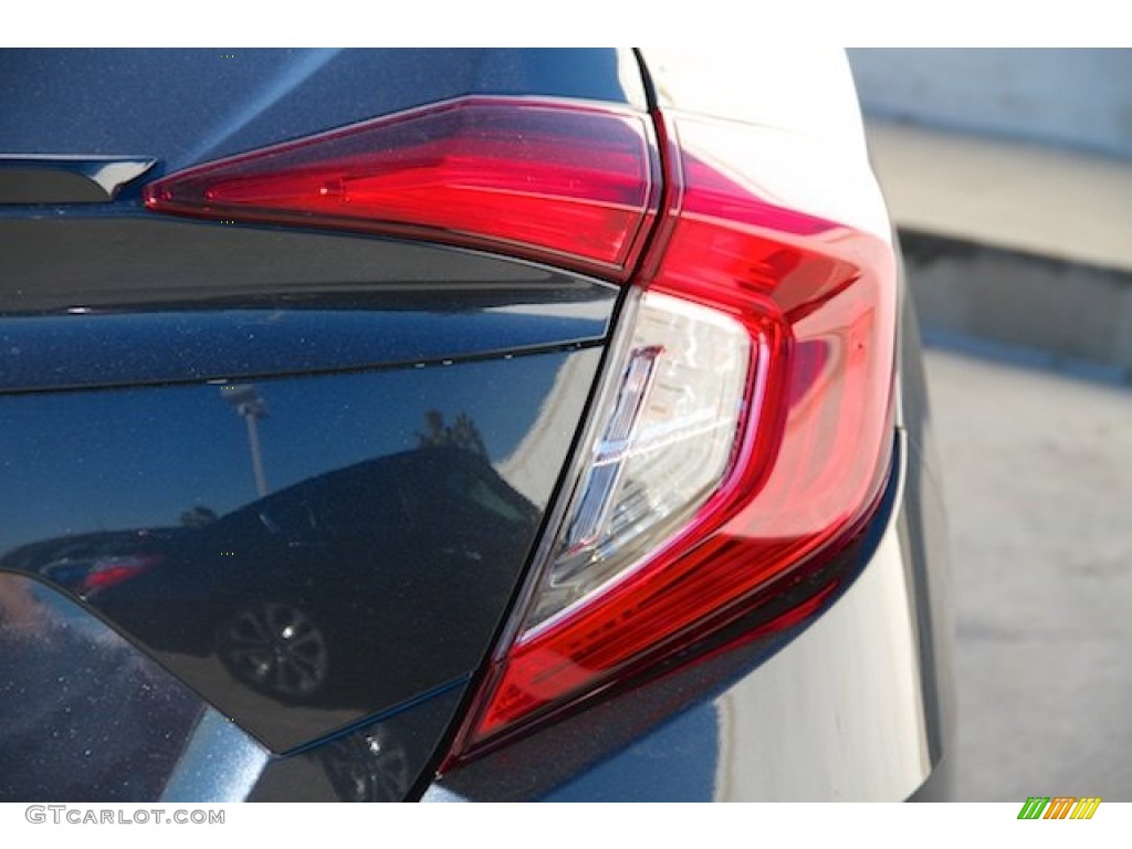 2016 Civic EX-T Sedan - Cosmic Blue Metallic / Gray photo #4