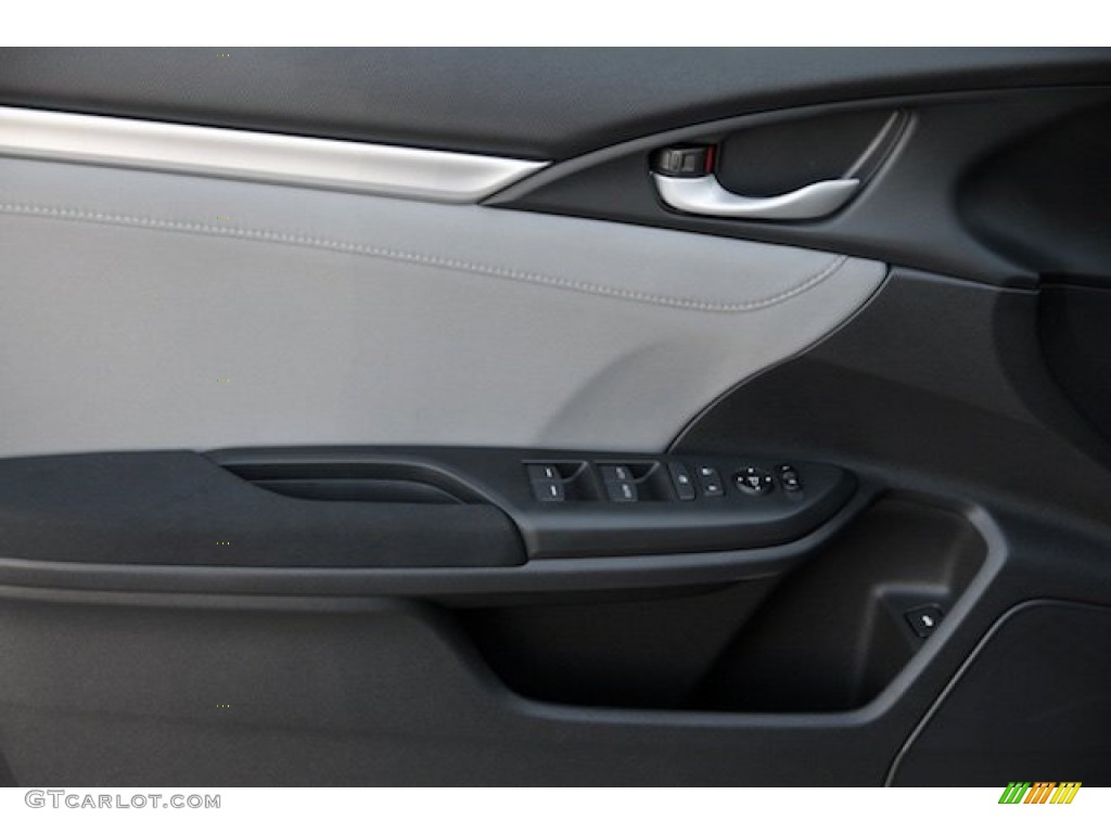 2016 Civic EX-T Sedan - Cosmic Blue Metallic / Gray photo #8