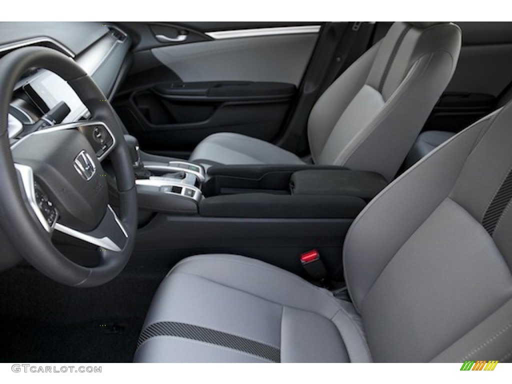 2016 Civic EX-T Sedan - Cosmic Blue Metallic / Gray photo #9