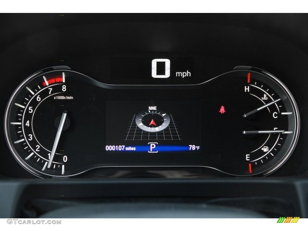 2016 Pilot EX-L - Crystal Black Pearl / Gray photo #19
