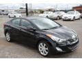 2012 Midnight Black Hyundai Elantra Limited  photo #7
