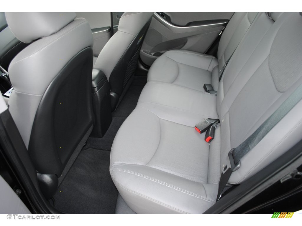 2012 Elantra Limited - Midnight Black / Gray photo #21