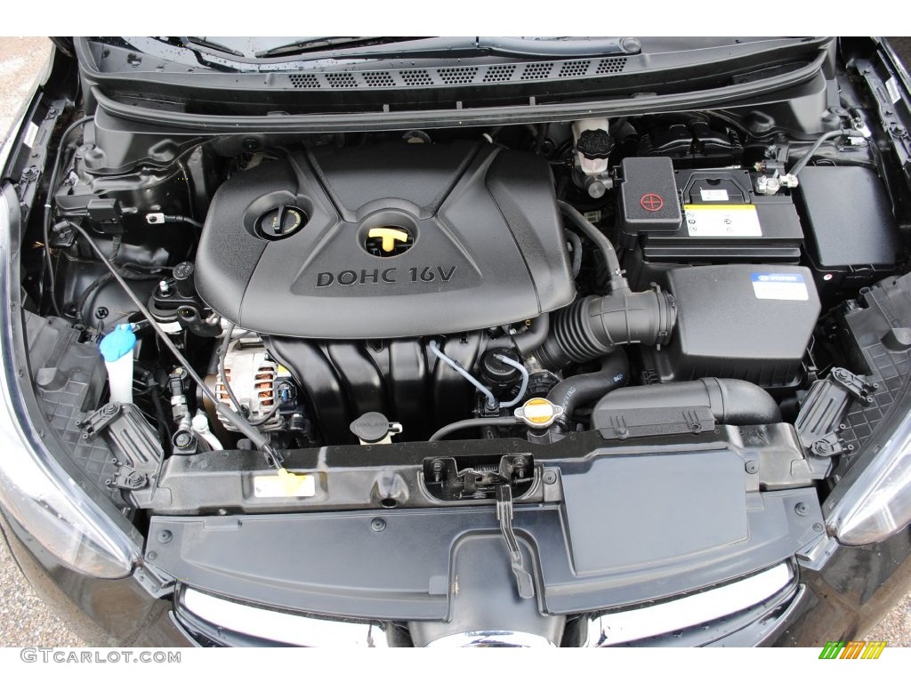 2012 Elantra Limited - Midnight Black / Gray photo #28