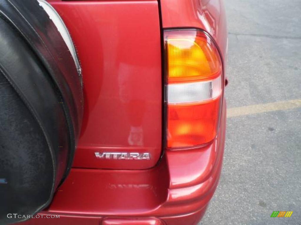 1999 Vitara JX 4x4 Hard Top - Toreador Red / Gray photo #9
