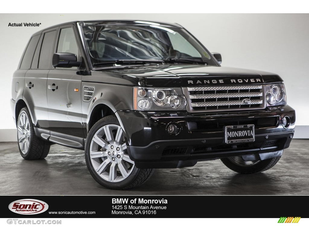 2007 Range Rover Sport Supercharged - Java Black Pearl / Ebony Black photo #1