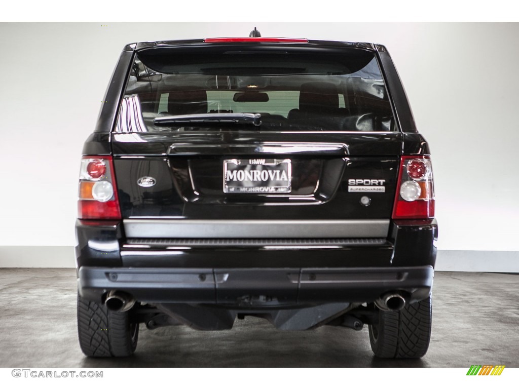 2007 Range Rover Sport Supercharged - Java Black Pearl / Ebony Black photo #3