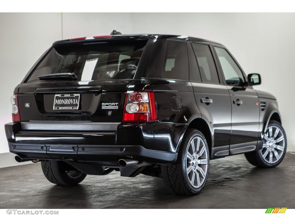 2007 Range Rover Sport Supercharged - Java Black Pearl / Ebony Black photo #14