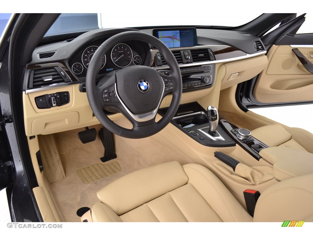 Venetian Beige Interior 2015 BMW 4 Series 428i Convertible Photo #108921124