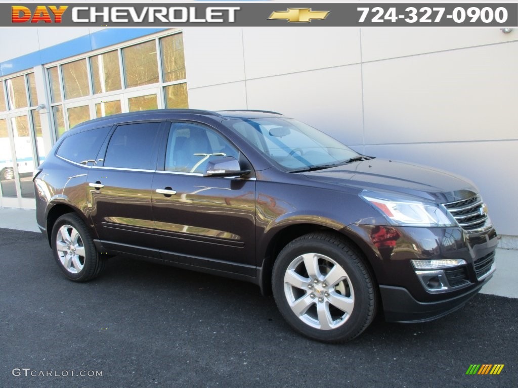 2016 Traverse LT AWD - Sable Metallic / Dark Titanium/Light Titanium photo #1