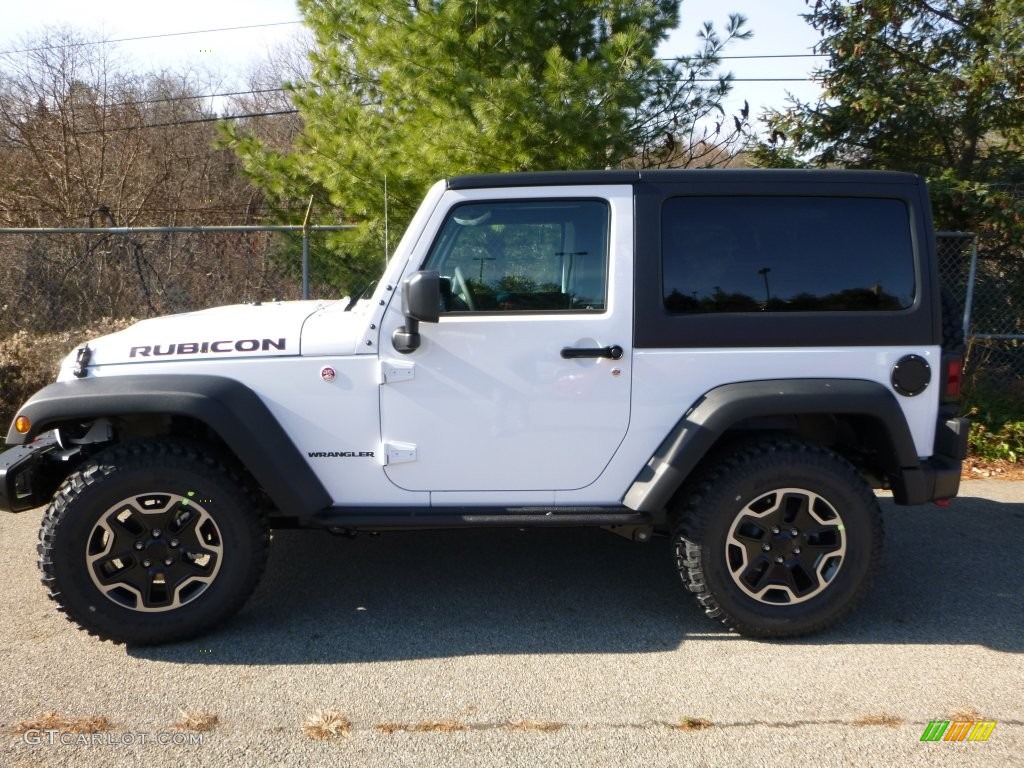 Bright White 2016 Jeep Wrangler Rubicon Hard Rock 4x4 Exterior Photo #108923105