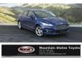 Deep Impact Blue Metallic 2015 Ford Fusion Hybrid Titanium