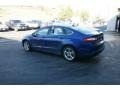 2015 Deep Impact Blue Metallic Ford Fusion Hybrid Titanium  photo #4