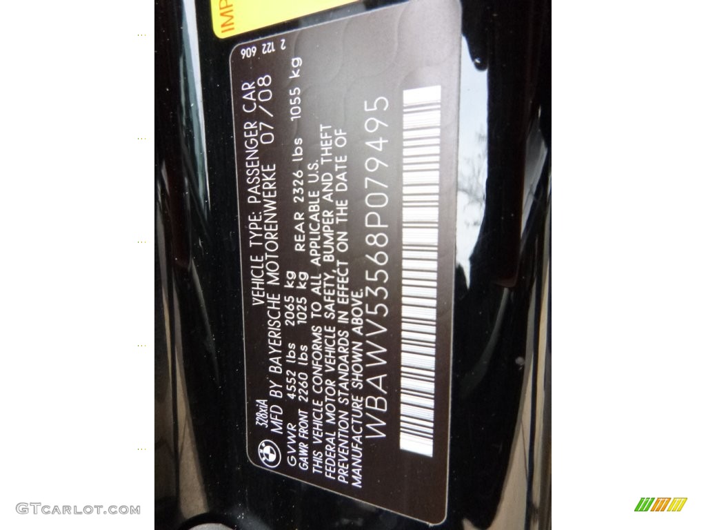 2008 3 Series 328xi Coupe - Black Sapphire Metallic / Coral Red/Black photo #15