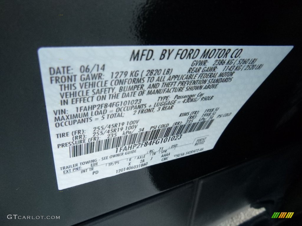 2015 Taurus Limited - Tuxedo Black Metallic / Dune photo #24