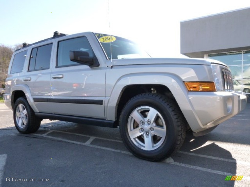 2008 Commander Sport 4x4 - Mineral Gray Metallic / Dark Slate Gray photo #8