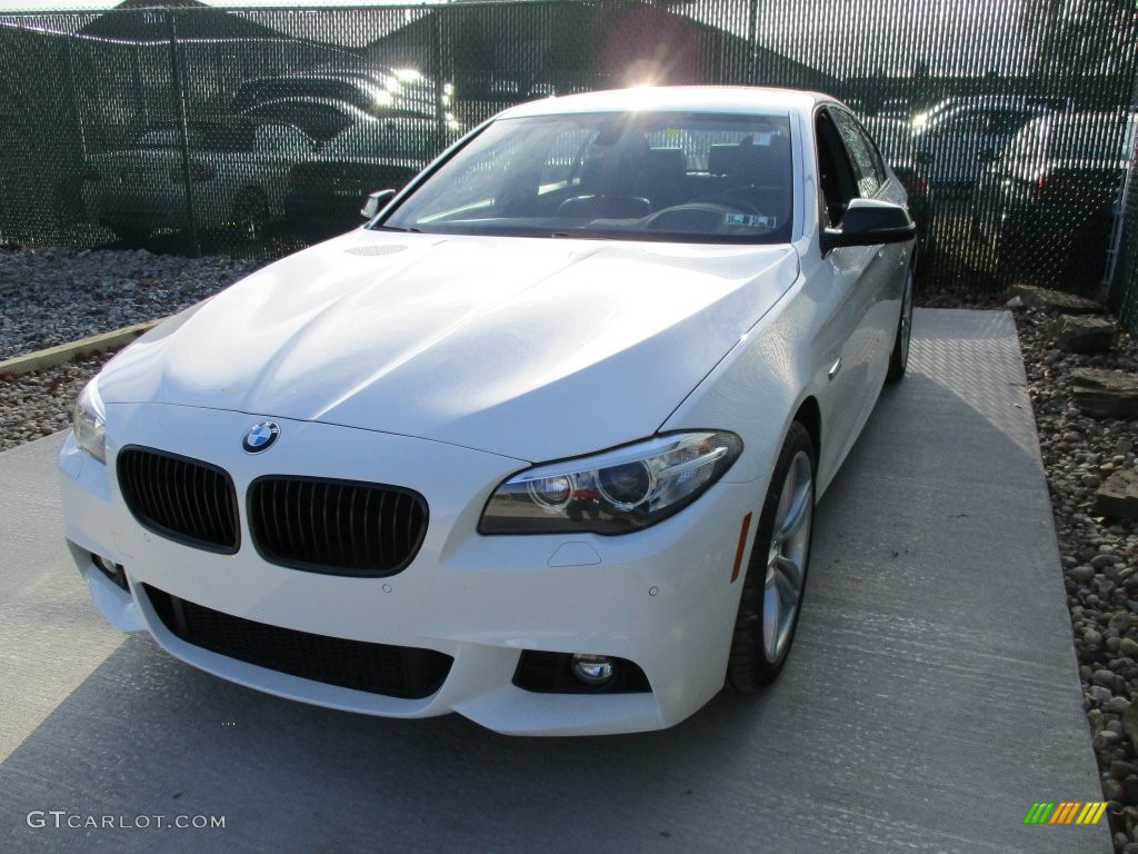 2016 5 Series 535i xDrive Sedan - Alpine White / Black photo #7