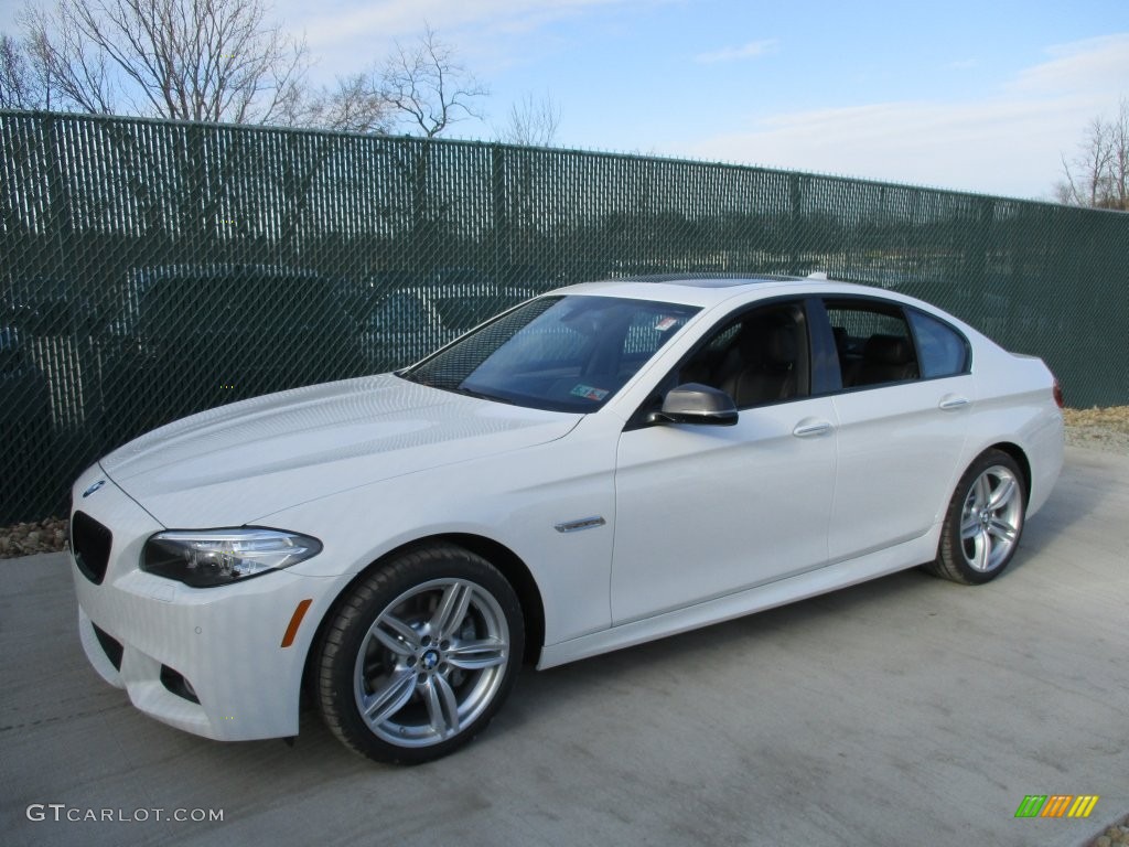 2016 5 Series 535i xDrive Sedan - Alpine White / Black photo #8