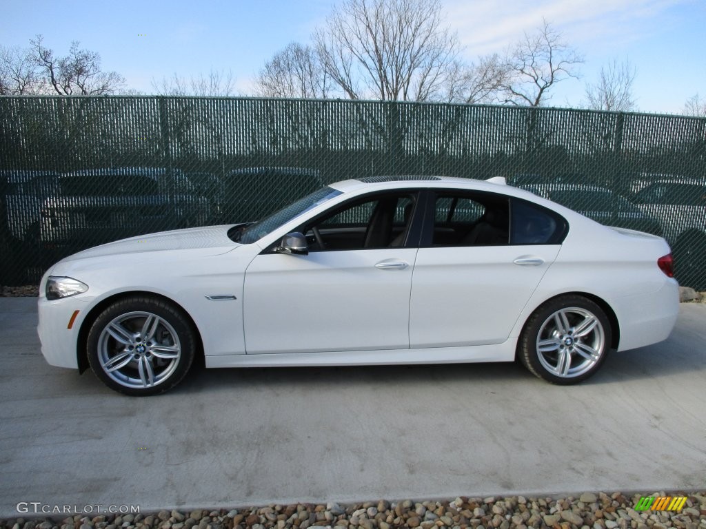 2016 5 Series 535i xDrive Sedan - Alpine White / Black photo #9