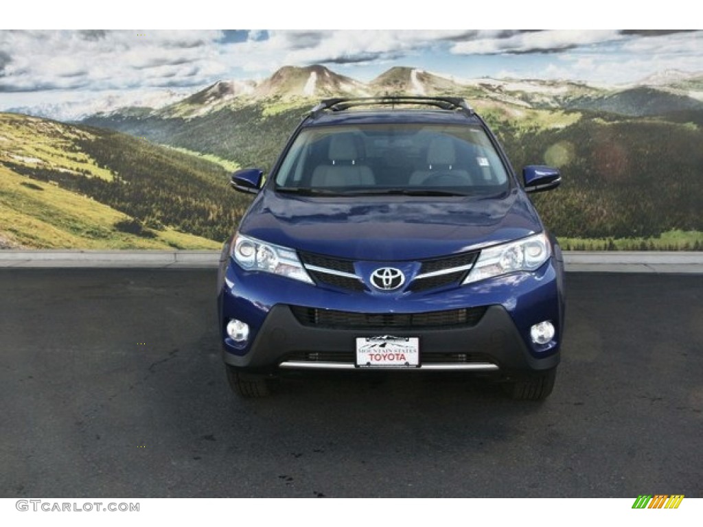 2015 RAV4 Limited AWD - Blue Crush Metallic / Ash photo #2