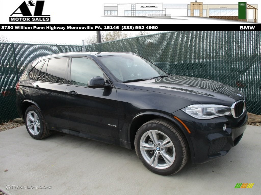 2016 X5 xDrive35i - Jet Black / Ivory White/Black photo #1