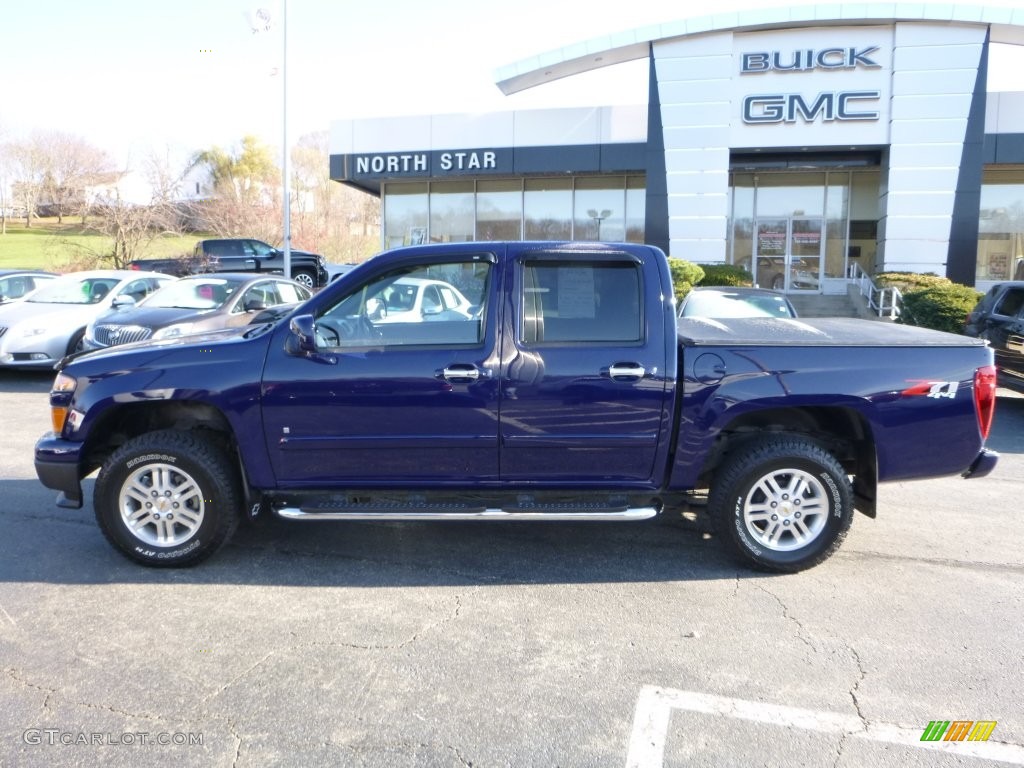 2009 Colorado LT Crew Cab 4x4 - Deep Navy Blue / Light Cashmere photo #3
