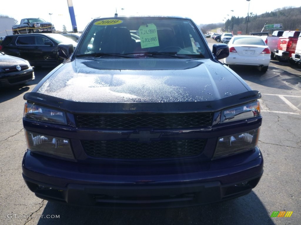 2009 Colorado LT Crew Cab 4x4 - Deep Navy Blue / Light Cashmere photo #12