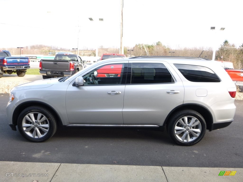 2012 Durango Crew AWD - Bright Silver Metallic / Dark Graystone/Medium Graystone photo #11