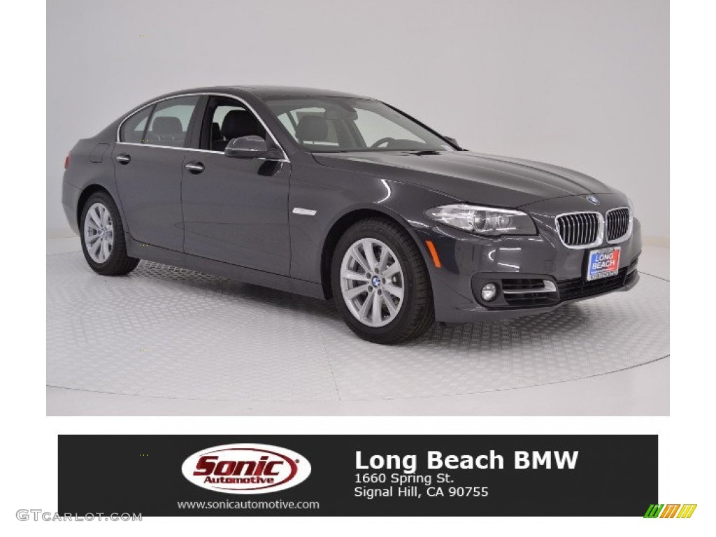 2016 5 Series 528i Sedan - Dark Graphite Metallic / Black photo #1