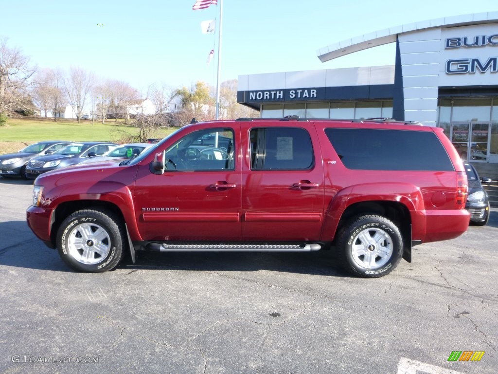 2010 Suburban LT 4x4 - Red Jewel Tintcoat / Ebony photo #3