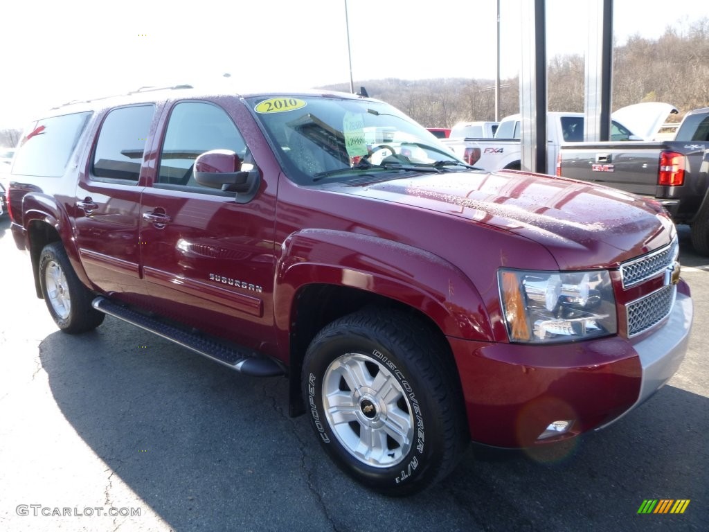 2010 Suburban LT 4x4 - Red Jewel Tintcoat / Ebony photo #11